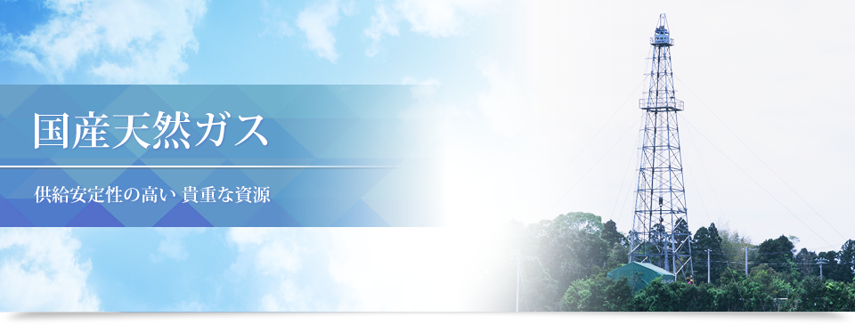 国産天然ガス 供給安定性の高い 貴重な資源